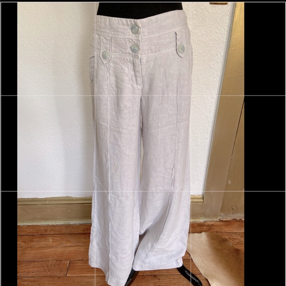 Anthropologie Elevenses linen pants, size 8